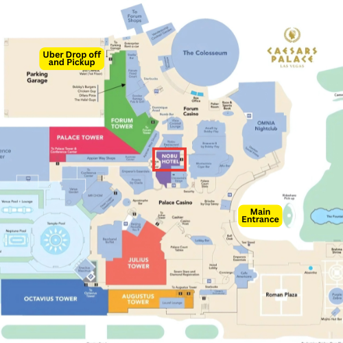 Caesars map Caesars map