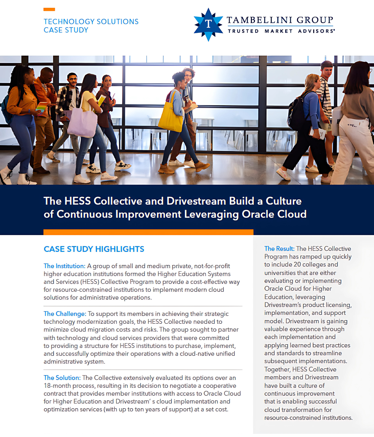 The HESS Collective and Drivestream Build a Culture of Continuous Improvement Leveraging Oracle Cloud